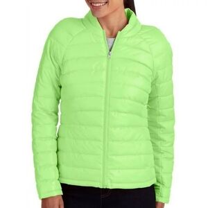 Faded Glory Full Zip Quilted Mint Green Women's Jacket Coat Size Large